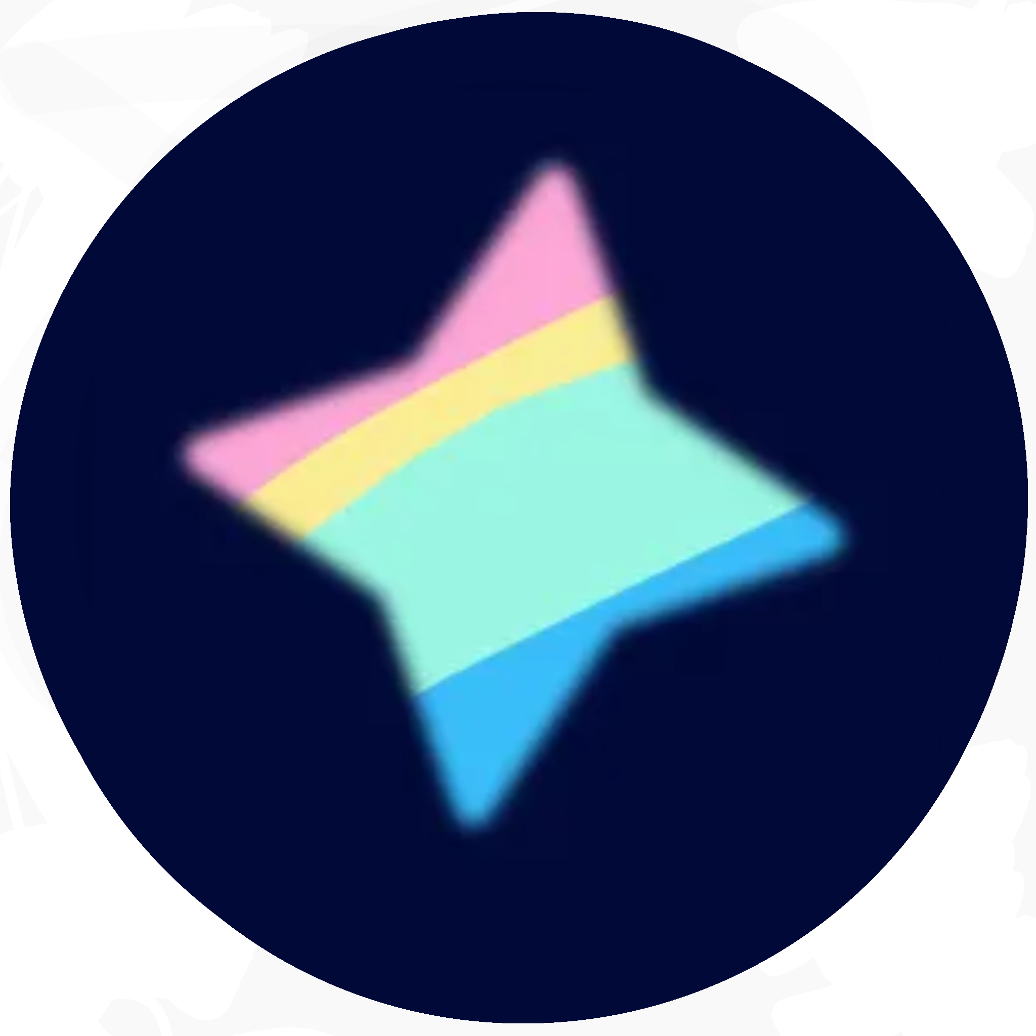 Multicolor 4 point star, my profile picture.